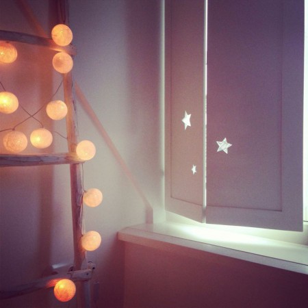 Houten luiken babykamer